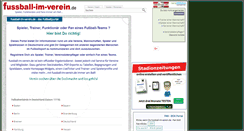 Desktop Screenshot of fussball-im-verein.de