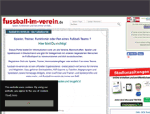 Tablet Screenshot of fussball-im-verein.de